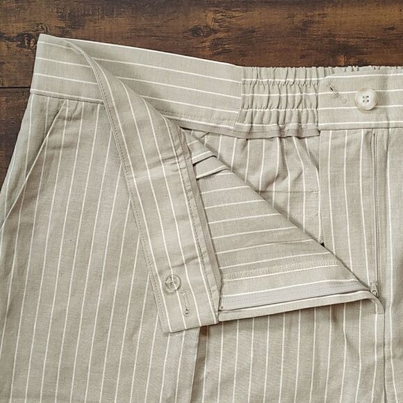 Penningtons New With Tag Size 28 Striped Linen Blend Shorts‎ - Picture 8 of 12